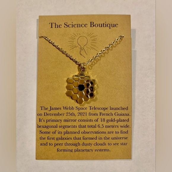 James Webb Space Telescope Mirror Pendant - Picture 2 of 8